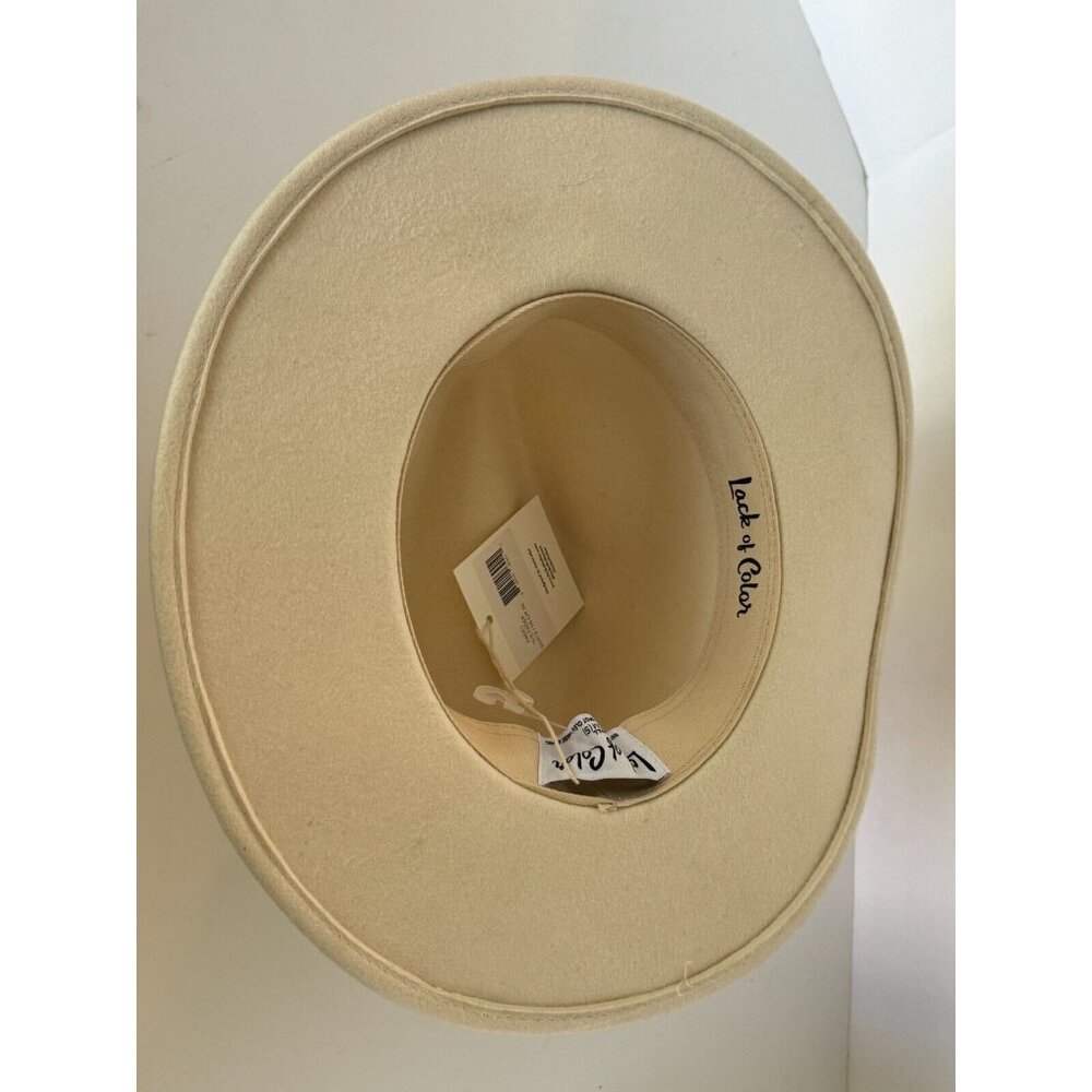 Lack of Color The Fader Hat Ivory Wool Coachella Festival Small 55 cm Australian - Picture 13 of 16
